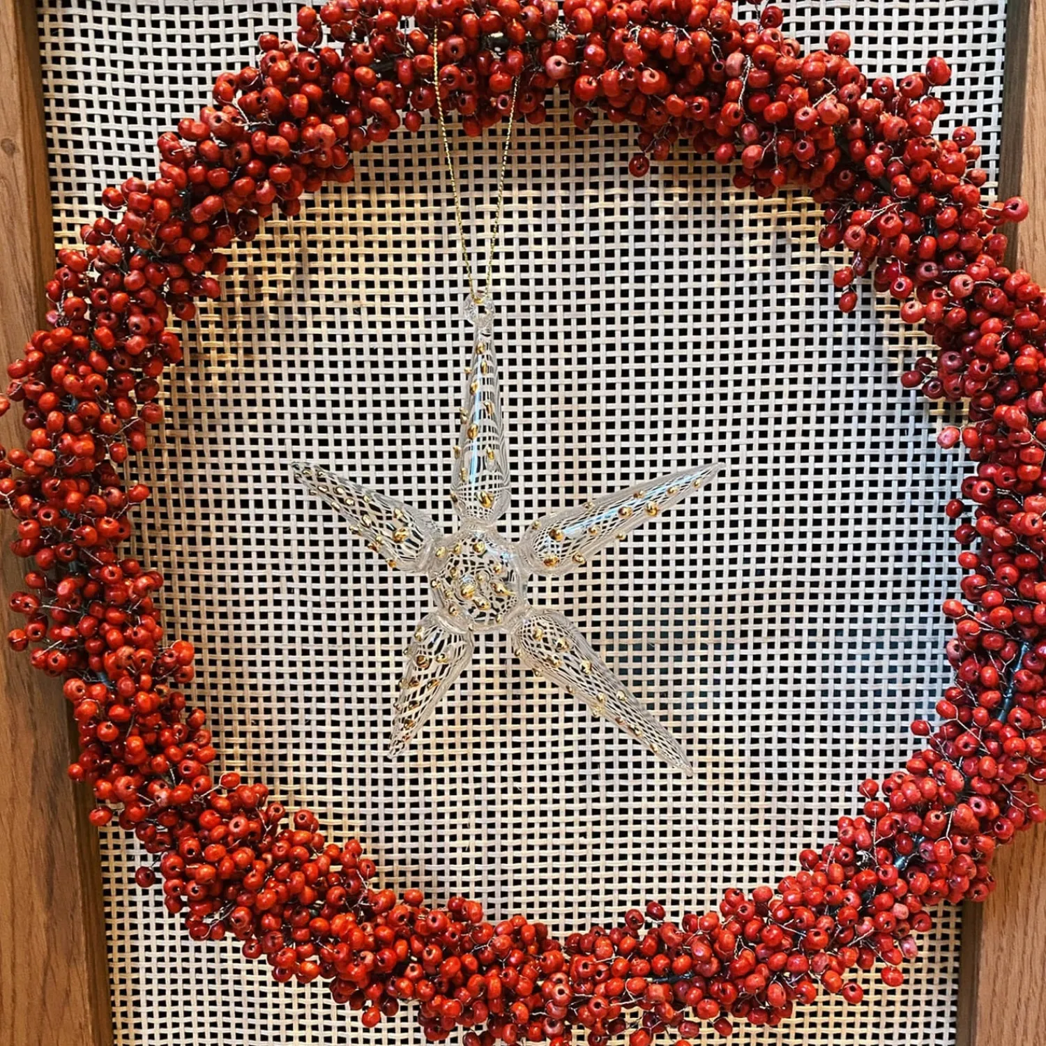 Home Accessories*anna + nina Beaded Berry Wreath