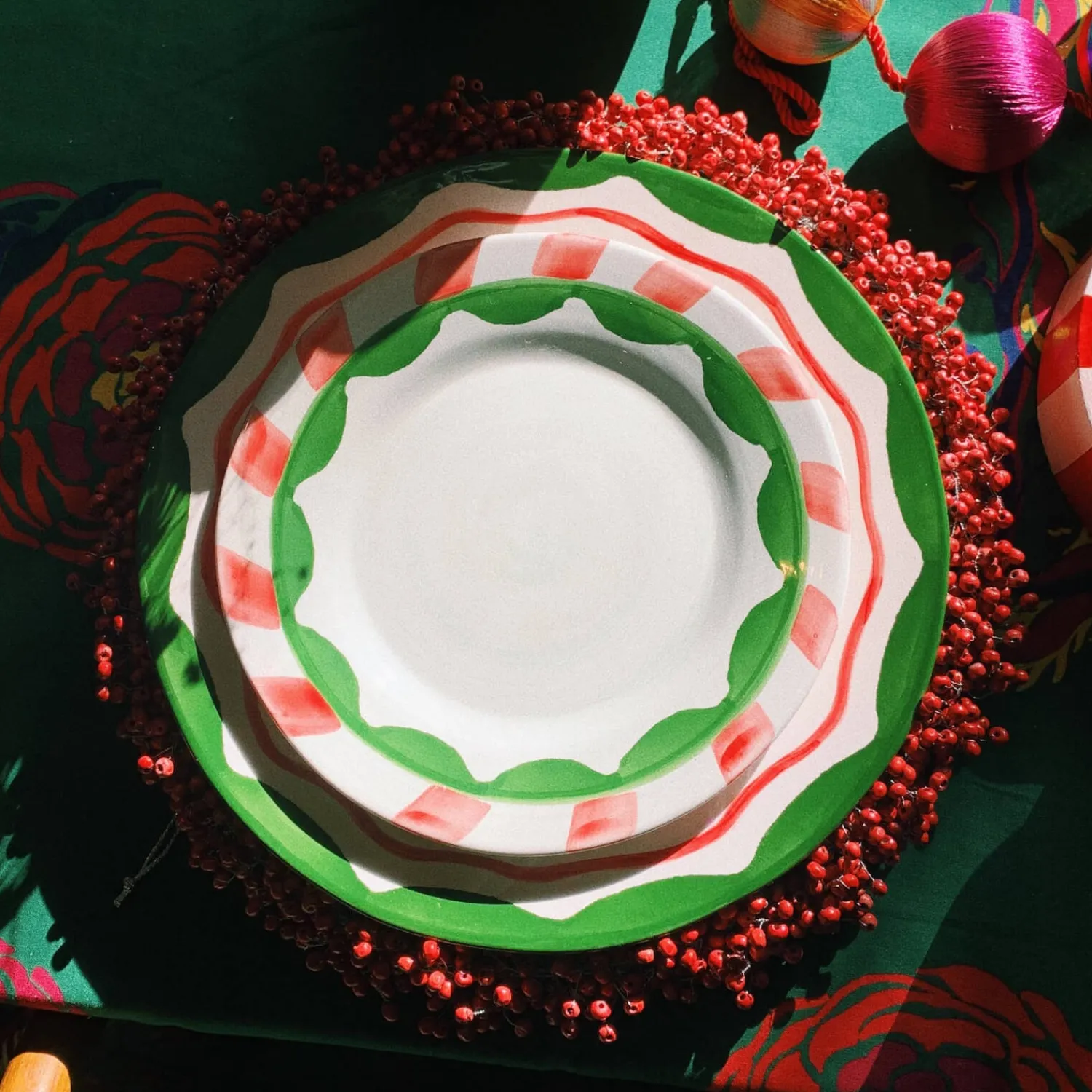 Home Accessories*anna + nina Beaded Berry Wreath