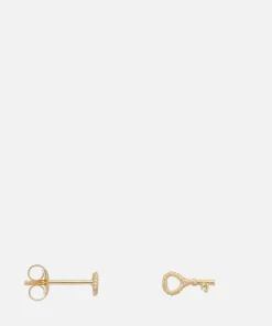 Earrings*anna + nina Key To My Heart Gold-Plated Earring