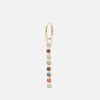 Earrings*anna + nina Rainbow Rain Gold-Plated Silver And Crystal Single Earring