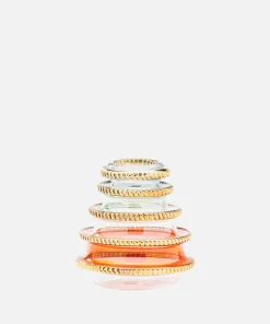 Home Accessories*anna + nina Rainbow Tree Glass Candle Holder