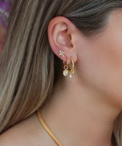 Earrings*anna + nina Single Antique Soul Silver Stud Earring