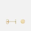 Earrings*anna + nina Smiley Gold-Plated Silver Single Stud Earring
