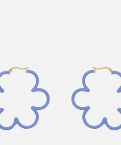 Earrings*anna + nina Wavy Enamel Hoop Earrings