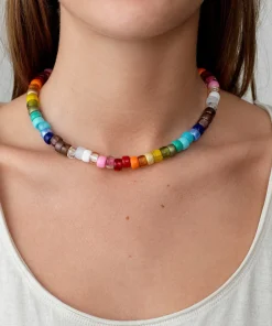 Necklaces*Anni Lu Women's Big Nuanua Necklace - Rainbow