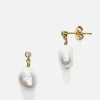 Earrings*Anni Lu Women's Pearly Earring - Gold