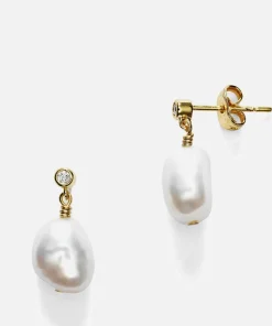Earrings*Anni Lu Women's Pearly Earring - Gold