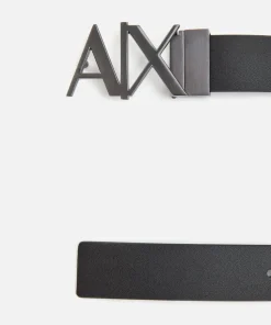 Belts*Armani Exchange Men's Ax Buckle Belt - Black Phantom