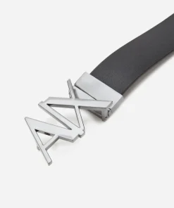 Belts*Armani Exchange Men's Ax Buckle Belt - Black Phantom