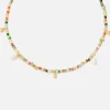 Necklaces*Astrid & Miyu Flow 18-Karat Gold-Plated Multi-Stone Necklace