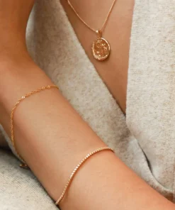 Bracelets & Bangles*Astrid & Miyu Women's Tennis Bracelet - Gold