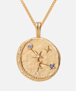 Necklaces*Astrid & Miyu Women's Zodiac Cancer Pendant Necklace - Gold