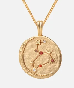 Necklaces*Astrid & Miyu Women's Zodiac Leo Pendant Necklace - Gold
