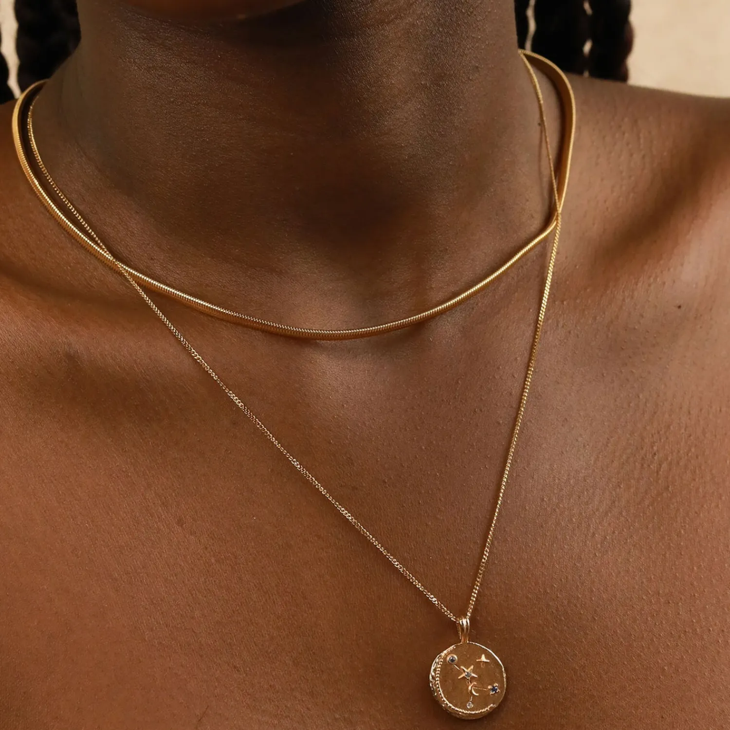 Necklaces*Astrid & Miyu Women's Zodiac Cancer Pendant Necklace - Gold