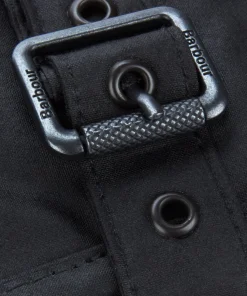 Home Accessories*Barbour Matt Wax Dog Coat - Black