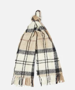 Hats Scarves & Gloves*Barbour Tartan Checked Print Boucle Scarf