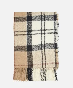 Hats Scarves & Gloves*Barbour Tartan Checked Print Boucle Scarf