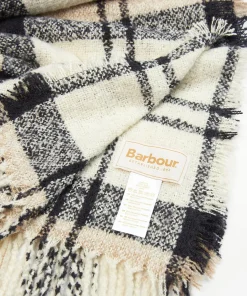 Hats Scarves & Gloves*Barbour Tartan Checked Print Boucle Scarf