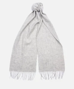 Hats Scarves & Gloves*Barbour Women's Lambswool Woven Scarf - Light Grey