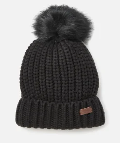 Hats Scarves & Gloves*Barbour Women's Saltburn Beanie - Black