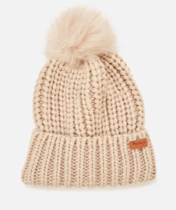 Hats Scarves & Gloves*Barbour Women's Saltburn Beanie And Scarf Set - Pearl