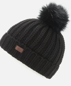 Hats Scarves & Gloves*Barbour Women's Saltburn Beanie - Black