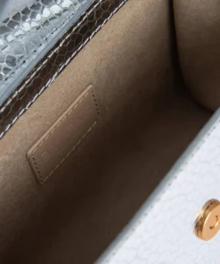 Shoulder Bags*BY FAR Fran Flagstone Leather Bag