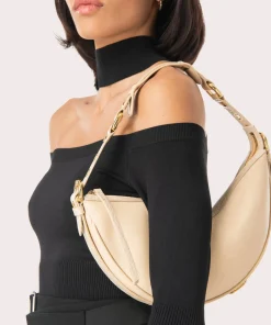 Shoulder Bags*BY FAR Gib Buckle Detail Leather Bag