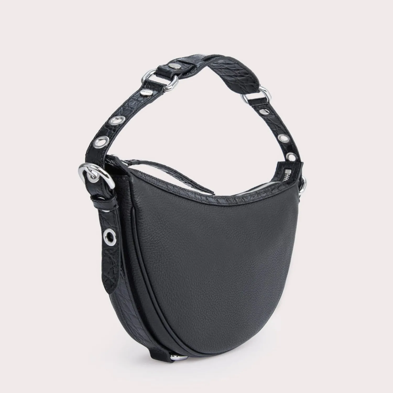 Shoulder Bags*BY FAR Gib Buckle Detail Leather Bag