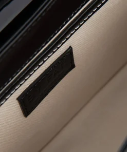 Shoulder Bags*BY FAR Maddy Studded Black Patent Leather Bag