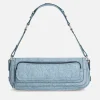 Shoulder Bags*BY FAR Maddy Studded Denim Bag