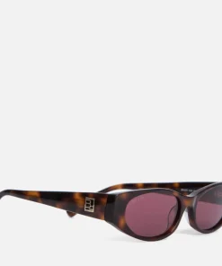 Sunglasses*BY FAR Rodeo Havana Tortoiseshell Acetate Sunglasses
