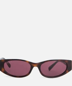 Sunglasses*BY FAR Rodeo Havana Tortoiseshell Acetate Sunglasses