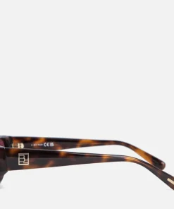 Sunglasses*BY FAR Rodeo Havana Tortoiseshell Acetate Sunglasses