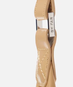 Shoulder Bags*BY FAR Women's Amber Semi Patent Shoulder Bag - Cream