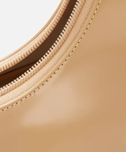 Shoulder Bags*BY FAR Women's Amber Semi Patent Shoulder Bag - Cream