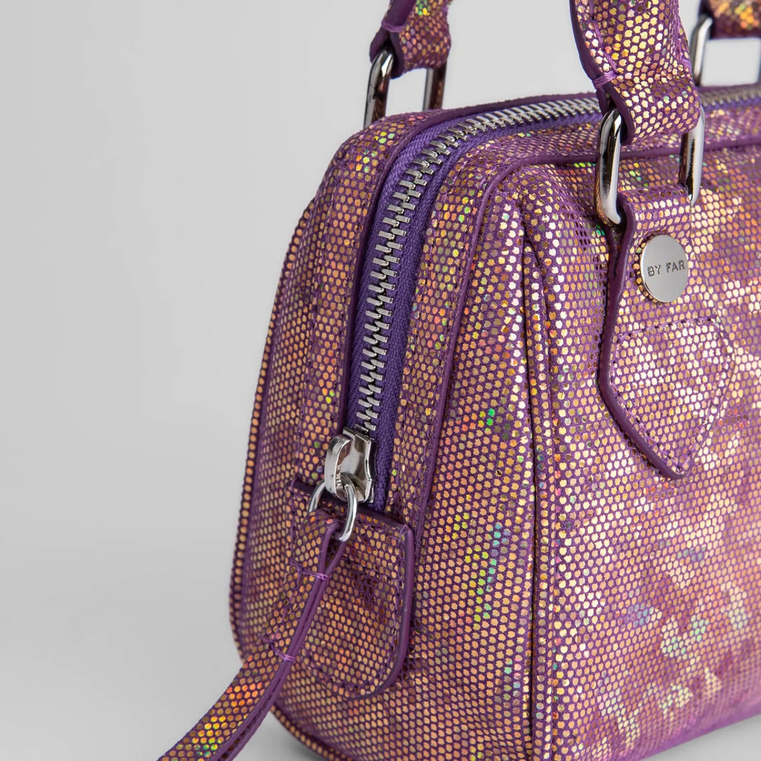 Shoulder Bags*BY FAR Women's Dora Hologram Leather Bag - Disco Violet