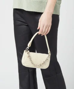 Shoulder Bags*BY FAR Women's Mini Rachel Croco Bag - Cream