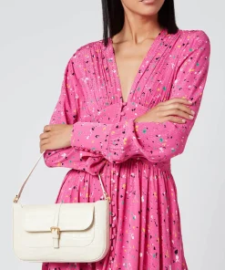 Shoulder Bags*BY FAR Women's Miranda Croco Shoulder Bag - Cream