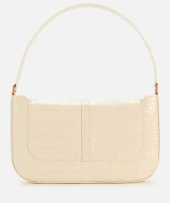 Shoulder Bags*BY FAR Women's Miranda Croco Shoulder Bag - Cream