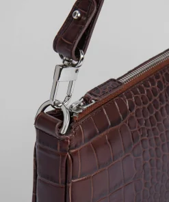 Shoulder Bags*BY FAR Women's Rachel Croco Bag - Nutella