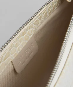 Shoulder Bags*BY FAR Women's Rachel Croco Embossed Leather Bag - Cream