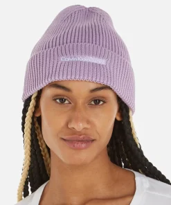 Hats Scarves & Gloves*Calvin Klein Jeans Institutional Ribbed-Cotton Blend Beanie