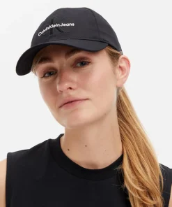 Hats Scarves & Gloves*Calvin Klein Jeans Logo-Embroidered Cotton-Twill Baseball Cap