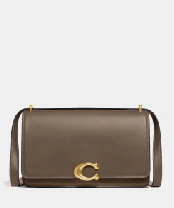 Shoulder Bags*Coach Bandit Leather Bag Dark Stone