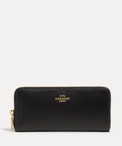 Purses And Cardholders*Coach Box Program Logo-Detailed Leather Wallet