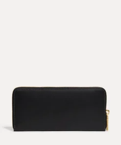 Purses And Cardholders*Coach Box Program Logo-Detailed Leather Wallet