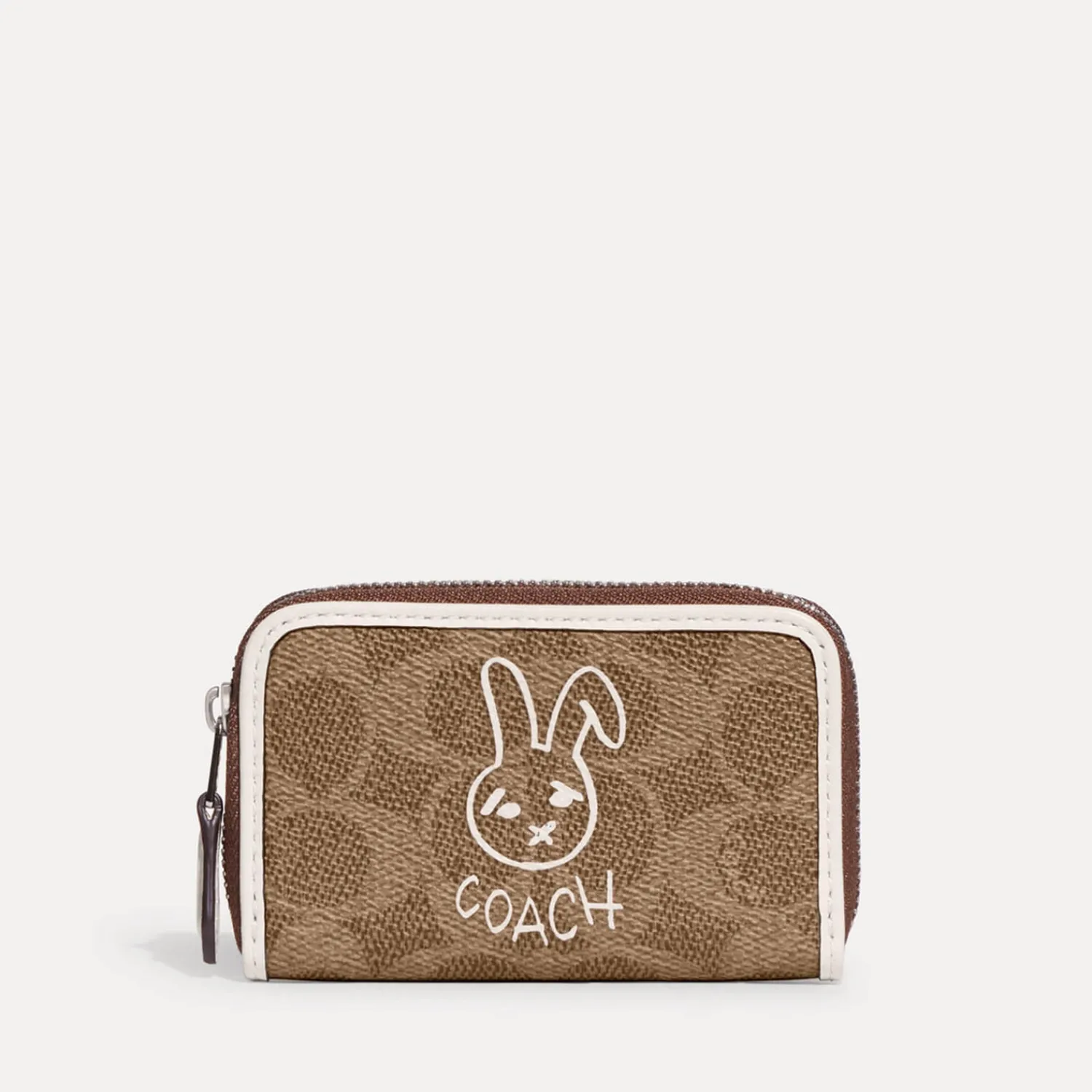 Purses And Cardholders*Coach Bunny Graphic Signature Coated Canvas And Leather Wallet
