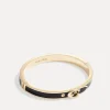 Bracelets & Bangles*Coach C Buckle Gold-Tone Thin Bangle