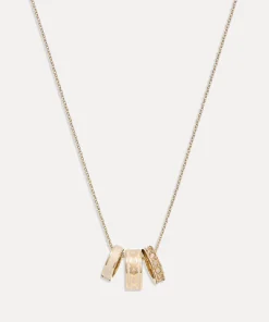 Necklaces*Coach C Gold-Tone Enamel Necklace